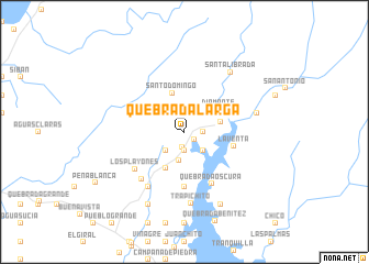 map of Quebrada Larga