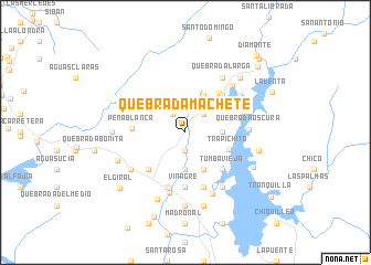 map of Quebrada Machete