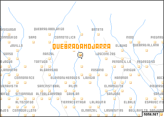 map of Quebrada Mojarra