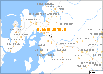 map of Quebrada Mula