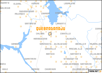 map of Quebrada Ñajú