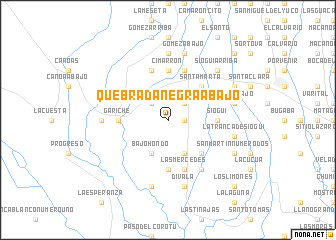 map of Quebrada Negra Abajo