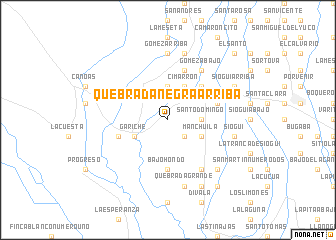 map of Quebrada Negra Arriba