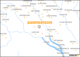map of Quebrada Negra