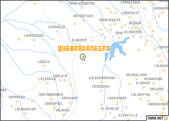 map of Quebrada Negra