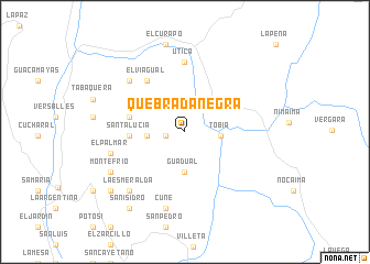 map of Quebradanegra