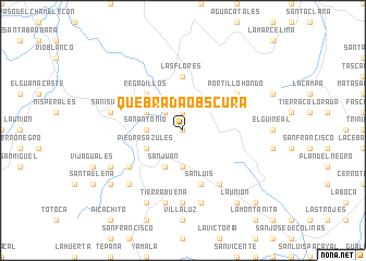 map of Quebrada Obscura