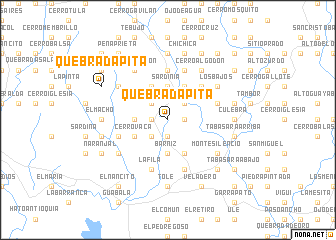 map of Quebrada Pita