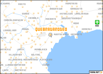 map of Quebrada Rodeo