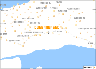 map of Quebrada Seca