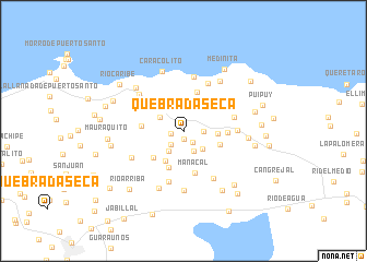 map of Quebrada Seca