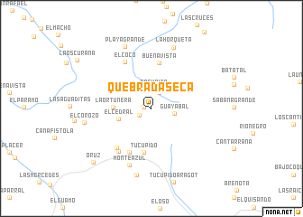 map of Quebrada Seca