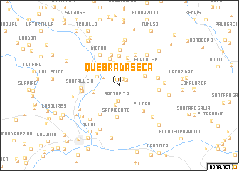 map of Quebrada Seca