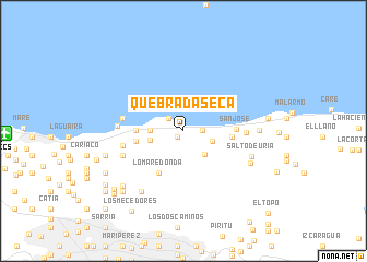 map of Quebrada Seca