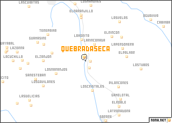 map of Quebrada Seca