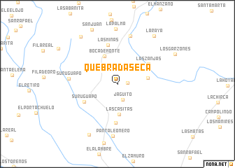 map of Quebrada Seca