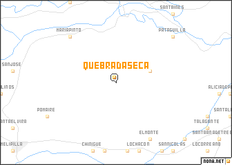 map of Quebrada Seca