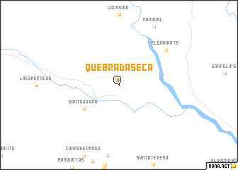 map of Quebradaseca