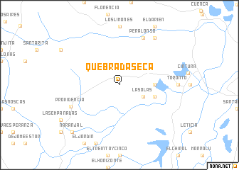 map of Quebrada Seca