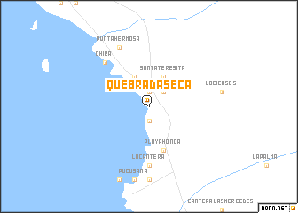 map of Quebrada Seca