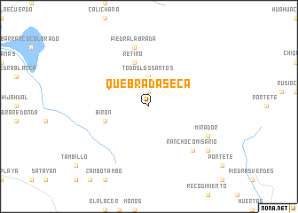 map of Quebrada Seca