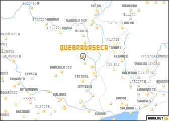 map of Quebrada Seca