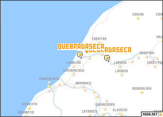 map of Quebrada Seca