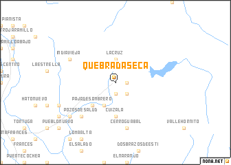 map of Quebrada Seca