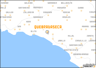 map of Quebrada Seca