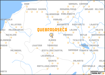 map of Quebrada Seca