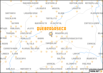 map of Quebrada Seca
