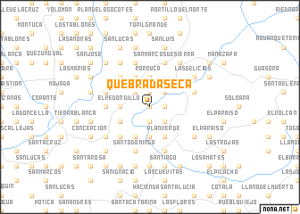 map of Quebrada Seca