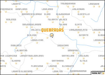 map of Quebradas
