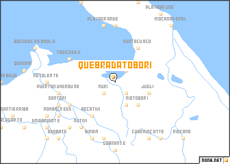 map of Quebrada Tobori