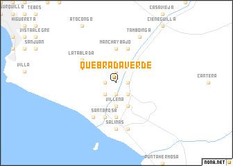 map of Quebrada Verde