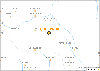 map of Quebrada