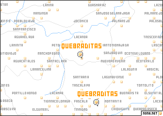 map of Quebraditas