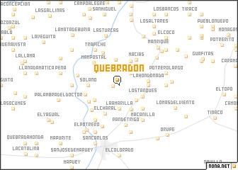 map of Quebradón