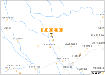 map of Quebradon