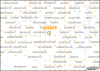 map of Quebro