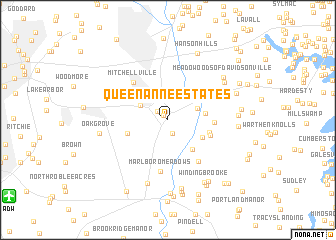 map of Queen Anne Estates