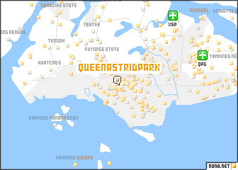 map of Queen Astrid Park