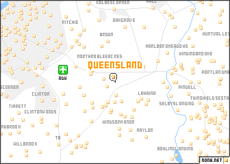map of Queensland