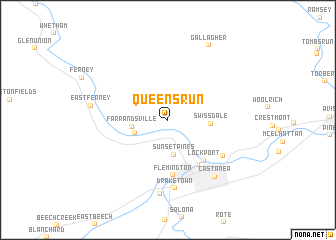 map of Queens Run