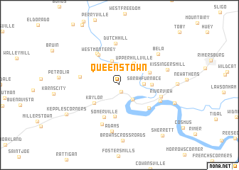 map of Queenstown