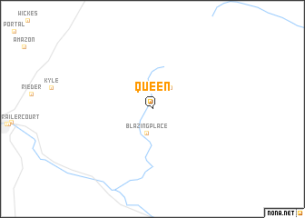 map of Queen