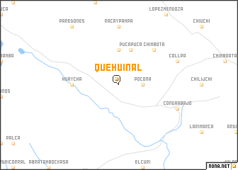 map of Quehuiñal