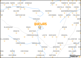 map of Queijas