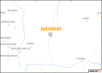 map of Queimadas