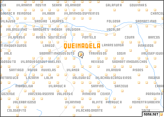 map of Queimadela